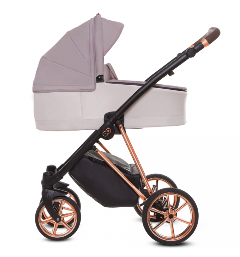 Babyactive Musse - wózek wielofunkcyjny, zestaw 2w1 z opcją 3w1 i 4w1 | Ultra Pastel - Rose Gold